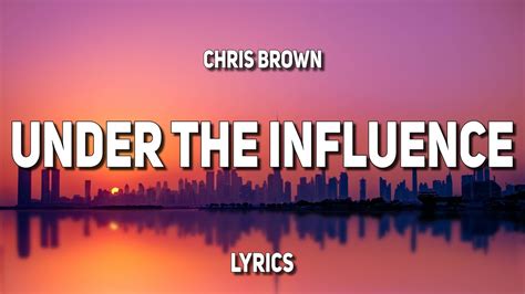 under the influence lyrics